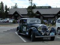 It's not often that visitors to Old Faithful also see a Bentley with numbers on the doors. - TW
