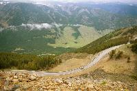 The Bear Tooth Highway, seen from near the top. - RJ