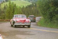 1953 Studebaker cuts the turns in Yellowstone. - RJ