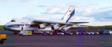 Antonov AN124 used for transporting the ATW cars from Beijing to Anchorage. Photo by Ray Elleven.