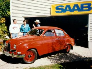 The Saab 96 that took Erik Carlsson and Stuart Turner to victory at the 1960 RAC Rally